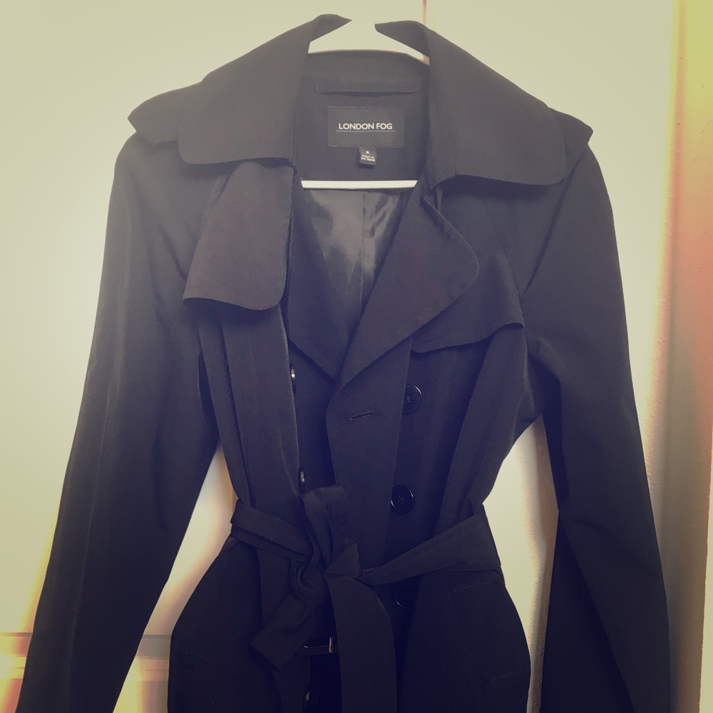Black trench coat